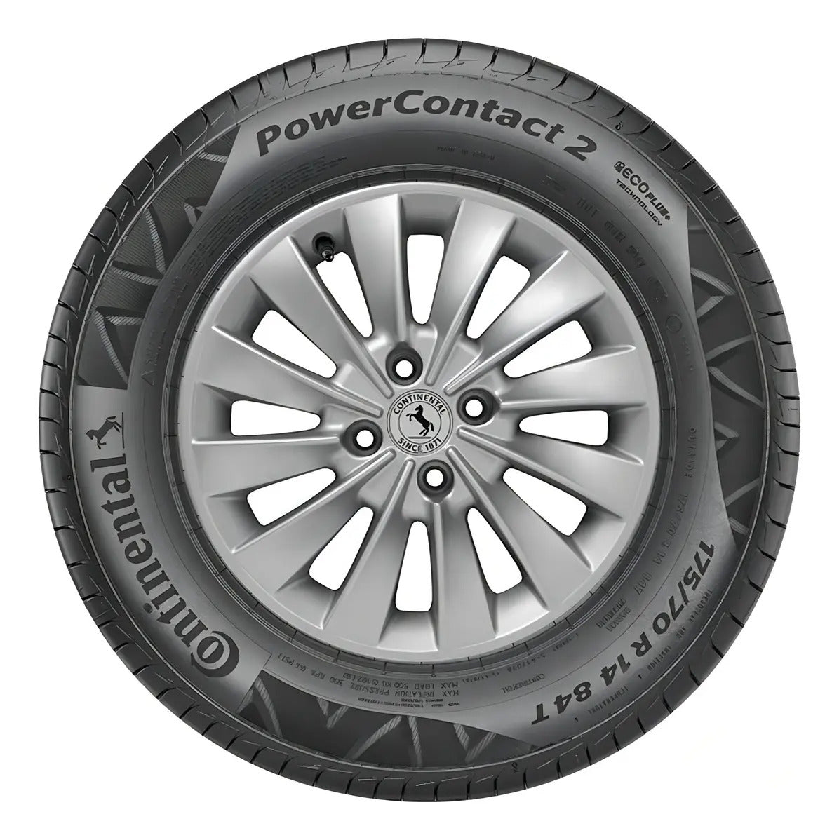 Kit 2 Pneus 185/65R15 Continental PowerContact 2 88H Aro 15 - Imagem 4