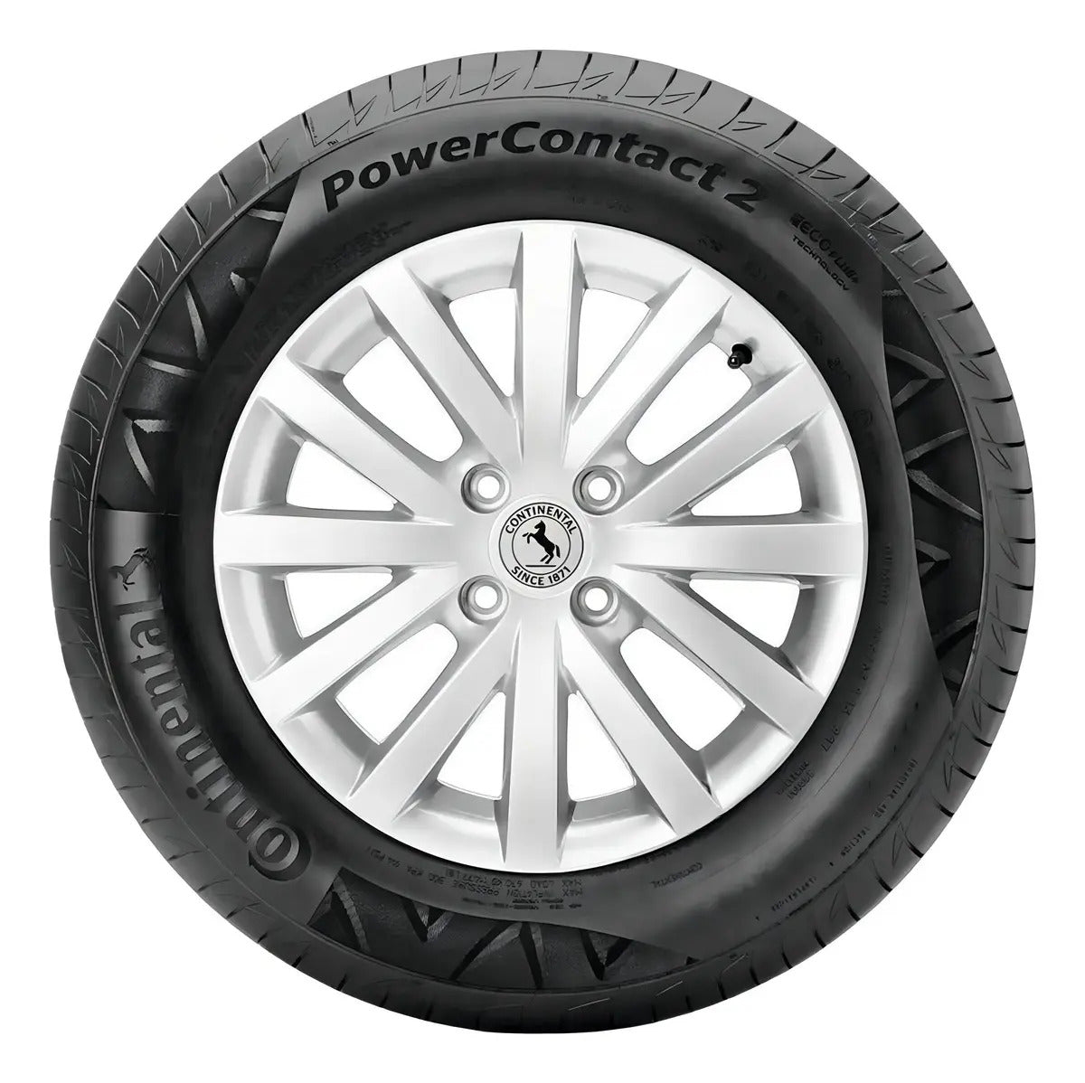 Kit 2 Pneus 175/65R14 Continental PowerContact 2 82T Aro 14 - Imagem 2