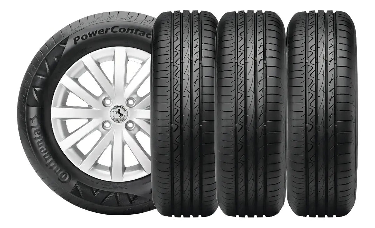 Kit 4 Pneus 205/55R16 Continental PowerContact 2 91V Aro 16 - Imagem 6