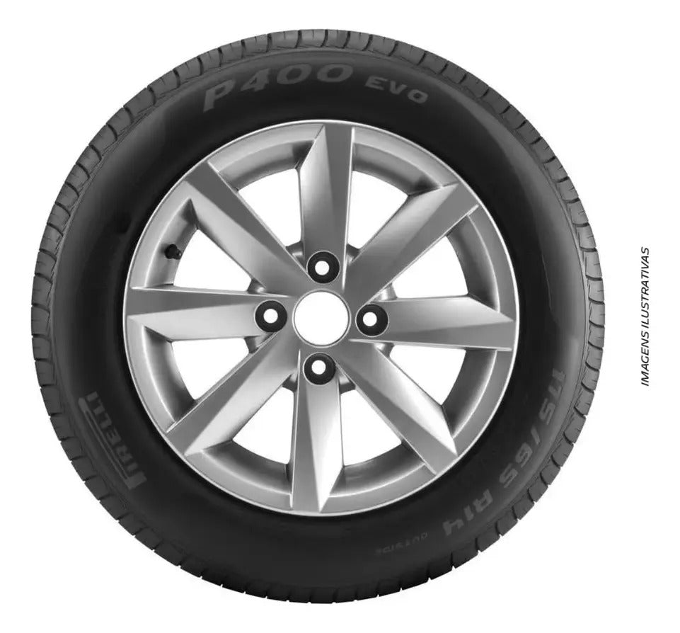 Kit 4 Pneus Pirelli Aro 16 P400 Evo 205/55 R16 91v V - Imagem 3