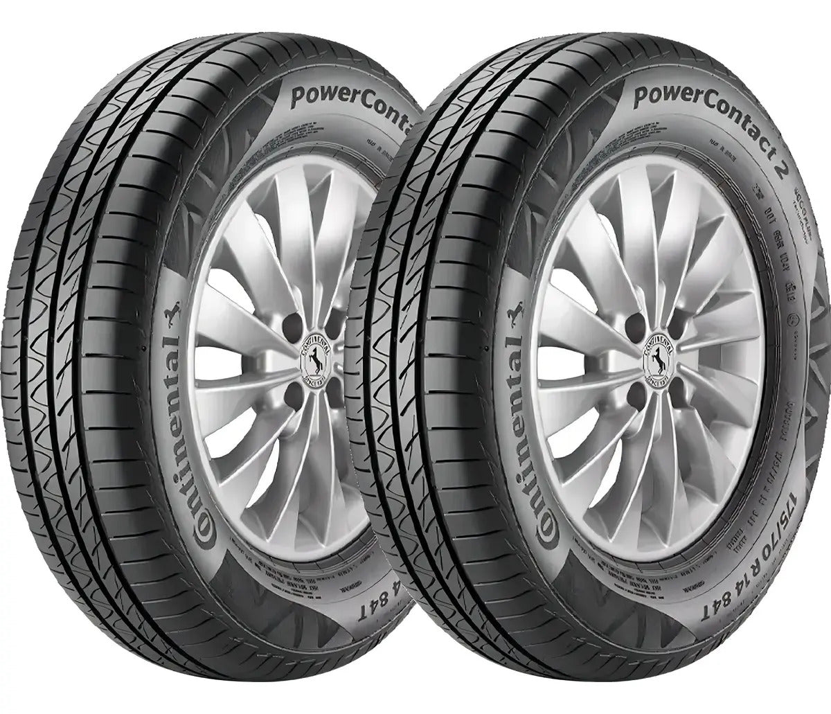 Kit 2 Pneus 185/65R15 Continental PowerContact 2 88H Aro 15 - Imagem 2