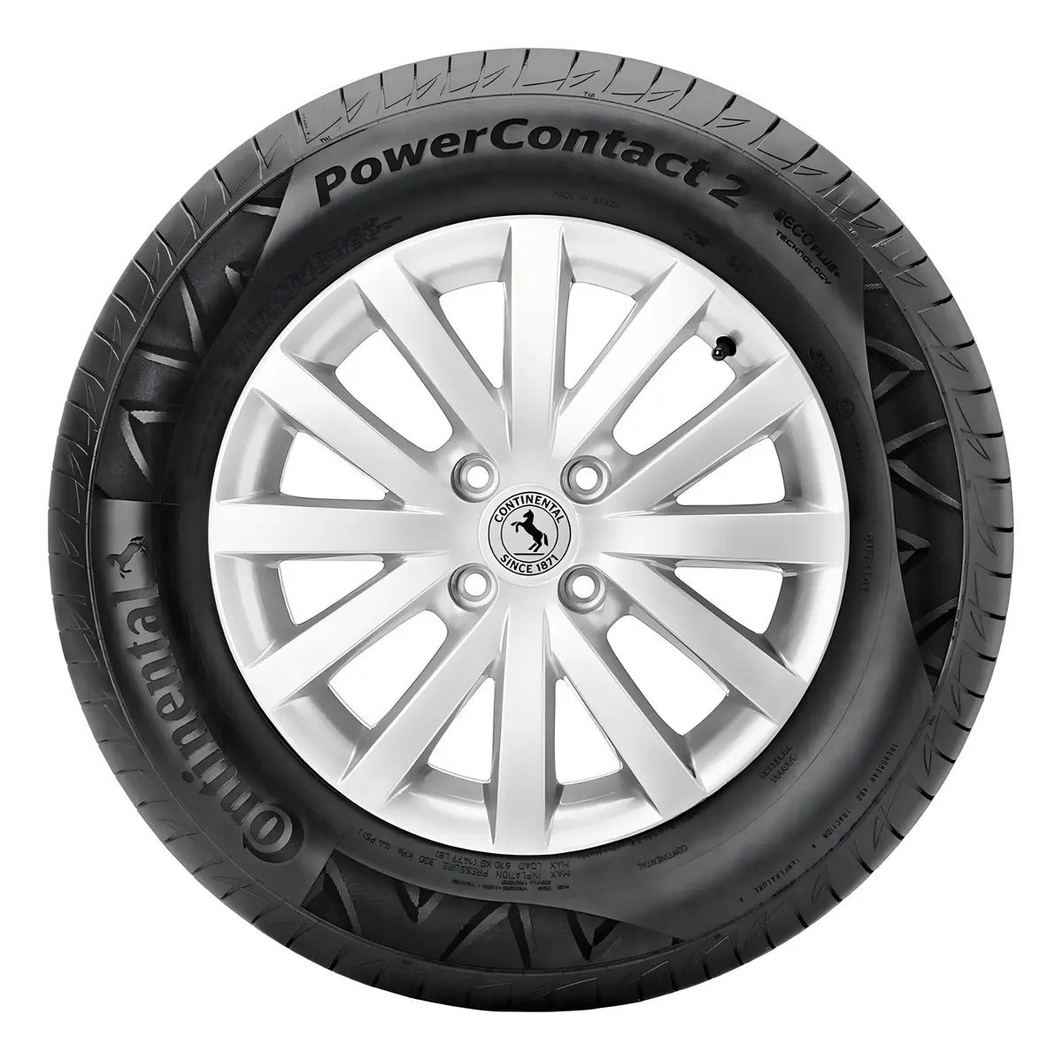 Kit 4 Pneus 205/55R16 Continental PowerContact 2 91V Aro 16 - Imagem 4